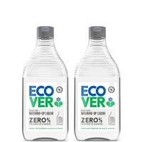 ECOVER(エコベール) エコベール ゼロ 食器用洗剤 本体 (無香料・無着色) 450ml×2個 ecover 手に優しい 植物由来 赤 | CATHY LIFE STORE