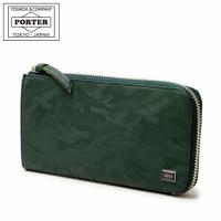 ポーター ワンダー ロングウォレット 342-06033 吉田カバン PORTER 長財布 ラウンドファスナー L字 迷彩 カモフラ 日本製 天赦日 一粒万倍日 就職祝 入学祝 | カトレアサックス