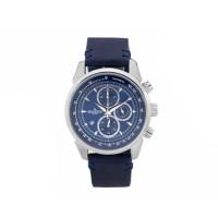 安心の日本製 クロノグラフ 腕時計 最高級イタリアンレザーベルト 紳士用GRANDEUR PLUS グランドール プラス  腕時計 青文字盤 青ベルト  grp001w2 | CCCSTORES