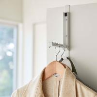 ハンガーラック 正規品 TOWER タワー 使わない時は収納できるドアハンガー おしゃれ シンプル スチール製 パイプハンガー 山崎実業 ホワイト | クラシモノ CDF