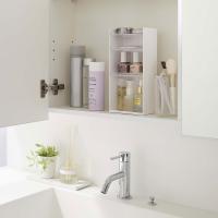 コスメ収納 正規品 TOWER タワー コスメ収納ケース 4段 メイクボックス シンプル おしゃれ 化粧品収納棚 山崎実業 ホワイト | クラシモノ CDF