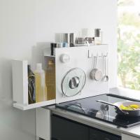 調味料ラック 正規品 TOWER タワー 隠せる調味料ラック おしゃれ スパイスラック 山崎実業 ホワイト | クラシモノ CDF