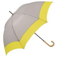 ビコーズ リペット バイカラー グレー 灰色 ホワイト系 傘 メンズ レディース ユニセックス 長傘 雨傘 日傘 UVカット 紫外線 遮蔽率 98％以上 晴雨兼用 大きい | CDL
