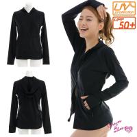 ラッシュパーカー/ＵＶブラックパーカー/ラッシュガード/レディース/UPF50+/ジップアップ/【corazon de melon/コラソンデメロン】