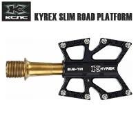 KCNC ケーシーエヌシー ペダル KCNC KYREX スリムロード プラットフォーム SS/TIN スピンドル ブラック 自転車 フラットペダル | Cycleroad