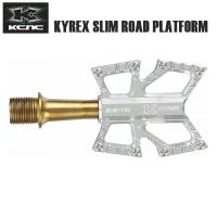 KCNC ケーシーエヌシー ペダル KCNC KYREX スリムロード プラットフォーム SS/TIN スピンドル シルバー 自転車 フラットペダル | Cycleroad