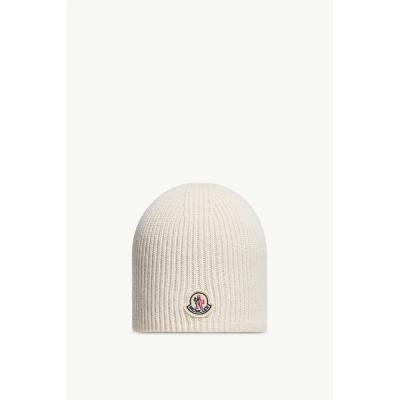 新品未使用タグ付き♡MONCLER アイボリー ニット帽 モンクレール♡ MONCLER メンズニット帽、ビーニー｜帽子｜ファッション おすすめ人気