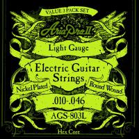 (メール便可) Aria Pro II アリアプロII AGS-803L -Light, 3sets- エレキギター弦 ライトゲージ 3セットパック | CENTRALMUSIC Yahoo!Shop