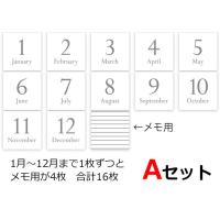 アルバム整理 マンスリーカード ましかく用 89×89ミリ 16枚セット 成長