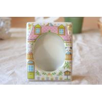 かわいい陶器製写真立て Lサイズ 日本製 瀬戸焼 デジタルもいいけど