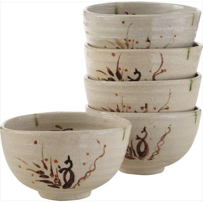 茶道具　数茶碗10客　刷毛目 茶器/茶道具 抹茶茶碗】 数茶碗 信楽焼き 刷毛目 十牛の図 10客