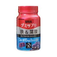 UHA味覚糖 UHAグミサプリ 鉄＆葉酸 60粒(30日分) | くすりのチャンピオン