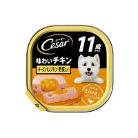 シーザー　１１歳からのチキン＆チーズ　パンプキン・ほうれん草入り　１００ｇ　ドッグフード　シーザー　超高齢犬用 | チャーム charm ヤフー店