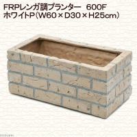 ＦＲＰ　レンガ調プランター　６００Ｆ　ホワイトＰ（Ｗ６０×Ｄ３０×Ｈ２５ｃｍ）　お一人様１点限り | チャーム charm ヤフー店