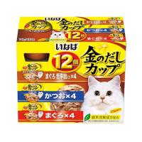 いなば　金のだし　カップ　１２個パック　まぐろ・かつおバラエティパック　７０ｇ×１２個　キャットフード | チャーム charm ヤフー店