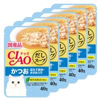 いなば　ＣＩＡＯ　チャオ　だしスープ　パウチ　かつお　ほたて貝柱・ささみ入り　４０ｇ　猫　キャットフード　６袋 | チャーム charm ヤフー店