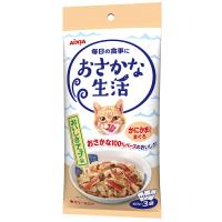 アイシア　おさかな生活　かにかま入りまぐろ　１８０ｇ（６０ｇ×３）　猫 | チャーム charm ヤフー店