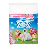 犬　おむつ　マナーウェア　女の子用　ＳＳＳサイズ　ピンクリボン・青リボン　４２枚　超小型犬用 | チャーム charm ヤフー店