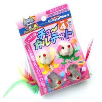 キャティーマン　じゃれ猫　チューカルテット　４個入　猫　猫用おもちゃ　ねずみ　ドギーマン | チャーム charm ヤフー店