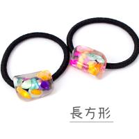 ヘアゴム レジン さざれ石 2個セット 夏 サマー おしゃれ 可愛い