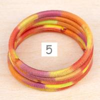 ヘアゴム リングゴム 金具なし 段染め 4mm ラメ入り 1本売り