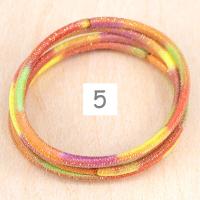 ヘアゴム リングゴム 金具なし 段染め 3mm ラメ入り 1本売り 大