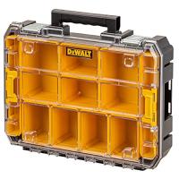 デウォルト(DeWALT) TSTAK オーガナイザー 工具箱 収納ケース ツールボックス 透明蓋 脱着トレー 積み重ね収納 ネジ ビット 小物 入れ | ちぇりーぺ