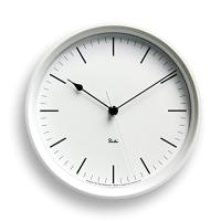 レムノス 掛け時計 電波時計 アナログ リキスチールクロック RIKI STEEL CLOCK ホワイト WR08-24 WH Lemnos | ちぇりーぺ