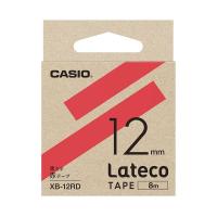 （まとめ）カシオ計算機 ラテコ専用テープXB-12RD赤に黒文字（×10セット） | Chiba Mart(インボイス登録店)
