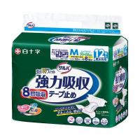 白十字 サルバ 安心Wフィット 強力吸収 テープ止め M 1セット(48枚：12枚×4パック) | Chiba Mart(インボイス登録店)