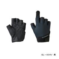 ≪'22年3月新商品！≫ シマノ キャスティング グローブ GL-004V ブラック XLサイズ | 釣具館 釣華(ちょうか)Yahoo!店