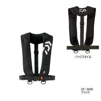 ダイワ インフレータブルライフジャケット(肩掛けタイプ自動、手動膨脹式) DF-2608 ブラック フリーサイズ | 釣具館 釣華(ちょうか)Yahoo!店
