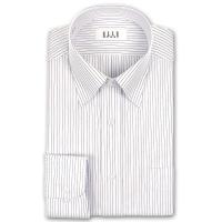 ワイシャツ Yシャツ メンズ 長袖 | ELLE HOMME | 形態安定加工 パープル・ピンストライプ スナップダウンシャツ | CHOYA シャツ