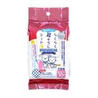 らくらく耳そうじシート 30枚 スーパーキャット 天然由来成分 犬猫 ケア用品 ペットグッズ | ANZUDOG あんずドッグ