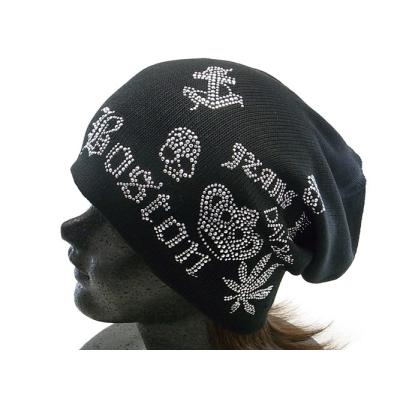 メンズニット帽、ビーニー（柄：スカル）｜帽子｜ファッション