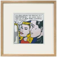 アートポスター リキテンシュタイン Roy Lichtenstein Masterpiece1962 美工社 額付き | おもしろマニアックグッズの通販店 ブライ開新堂
