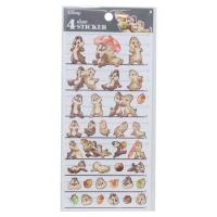 チップ＆デール 4サイズステッカー 4SIZE STICKER シールシート ディズニー キャラクター グッズ | おもしろマニアックグッズの通販店 ブライ開新堂