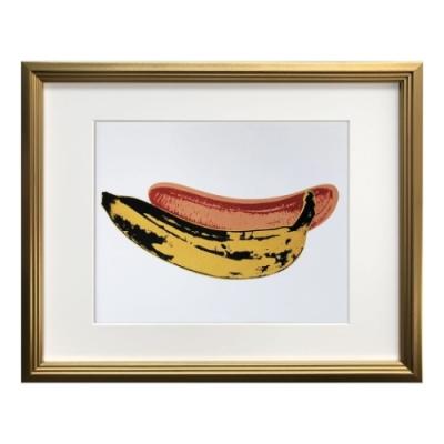 Andy Warholアンディウォーホル絵画インテリア抽象カラフルバナナ花牛 