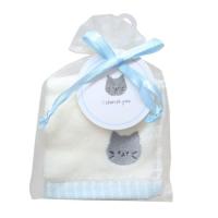 ハンドタオル 巾着入りジャガードミニタオル ねこ カミオジャパン | キャラクターのシネマコレクション