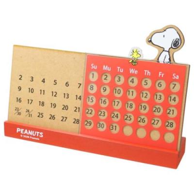 ピーナッツ パペチュアル 万年カレンダー スヌーピー 磁器製 万年カレンダー PEANUT インテリア
