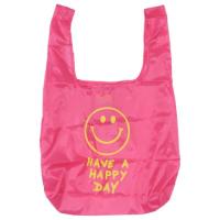 エコバッグ スマイリーフェイス ECO BAG 折りたたみショッピングバッグ SMILE YELLOW PINK Smiley Face オクタニ | キャラクターのシネマコレクション