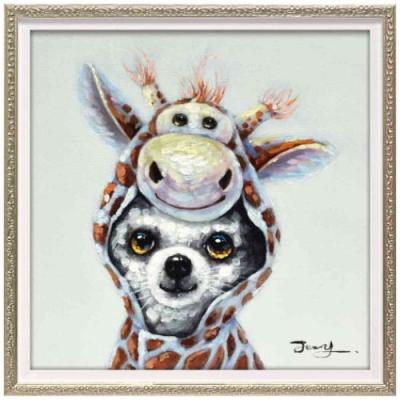 オイルペイントアート ブルドッグ（絵画）｜美術、工芸品 | 楽器、手芸