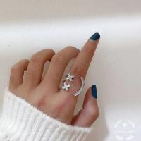 ニコちゃん リング オープンリング 指輪 プラチナ仕上げ 笑顔 かわいい