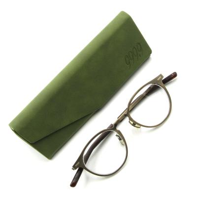 9999 メタルラウンドフレーム眼鏡 ケース付き 999.9 メガネケースの