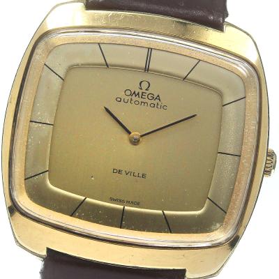 ✨極美品✨OMEGA オメガ DE VILLE 手巻き スクエア メンズ 腕時計 オメガ デ・ビル 手巻き スクエアフェイス ゴールドケース OMEGA