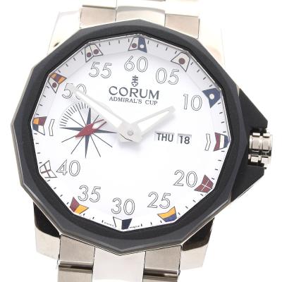 コルムアドミラルカップメンズ/　手首回り27,5㎝中古美品 楽天市場】コルム 中古 メンズ CORUM アドミラルズカップ リープ