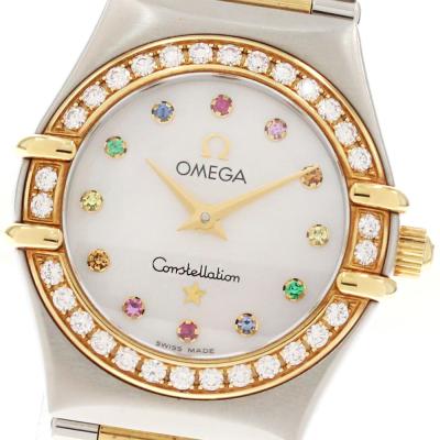 オメガ OMEGA コンステレーション ミニ マイチョイス 1465 71 ダイヤベゼル レディース 腕時計 クォーツ Constellation 90315432 OMEGA - オメガ OMEGA コンステレーション ミニ マイチョイス 1465 71