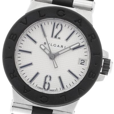 BVLGARI ディアゴノ DG29S クォーツ 美品 ブルガリ BVLGARI ブルガリ DG29SV ディアゴノ デイト クォーツ レディース 箱