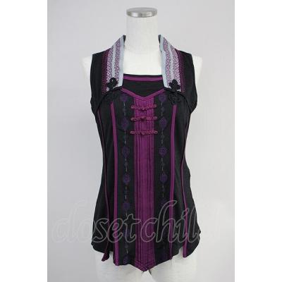 〇 OZZ ONESTE 刺繍ベストスカート 黒紫 Ozz oneste / マスカレイド3WAYスカート 黒 I-25-09-02-087-OO