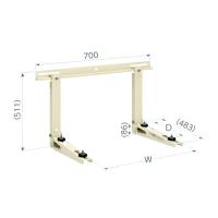 日晴金属 【C-KG7-L】クーラーキャッチャー 壁面(コンクリート壁面・2×4住宅用)〔HE〕 | 家電と住設のイークローバー2号店